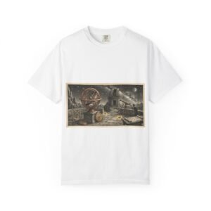 Vintage Astronomer Telescope T-Shirt — Celestial Observatory Illustration