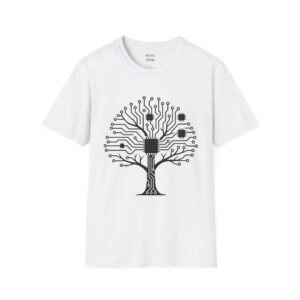 Tech Circuit Tree T-Shirt — Electronic Art Graphic Tee