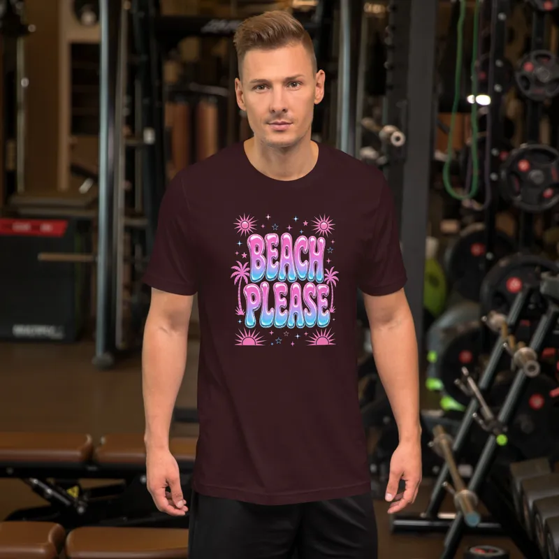 BEACH PLEASE - Summer Tee (Black) alternate product view
