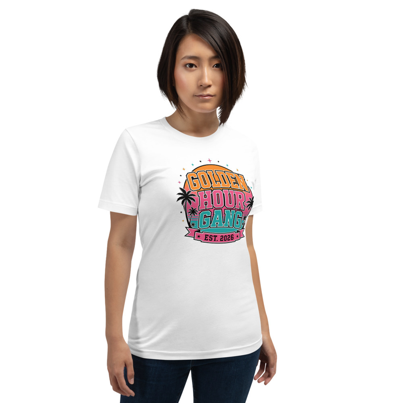 GOLDEN HOUR GANG - Summer Tee (White)
